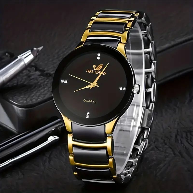 5pcs Set New 2024 Mens Gifts Box Set Casual Quartz Watch Keychain Sunglasses Belt and Wallet Set for Men Boyfriend Dad Husband Gift