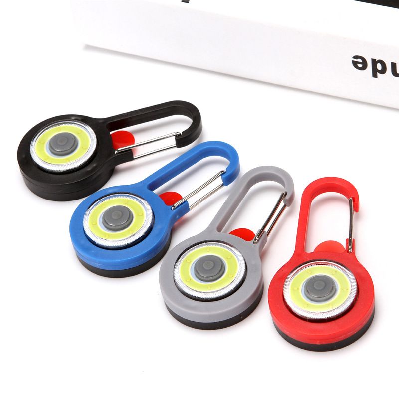 Keychain Light Portable LED Flashlight Carabiner Lamp Lamps 3 Modes Emergency Camping Tent Lamp Pocket Backpack