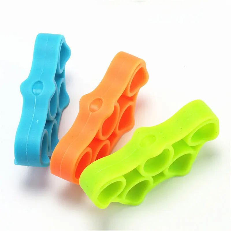 Silicone Finger Gripper Gym Hand Grip Resistance Band Wrist Stretcher Elastic Five Finger Expander Strength Trainer Exercise