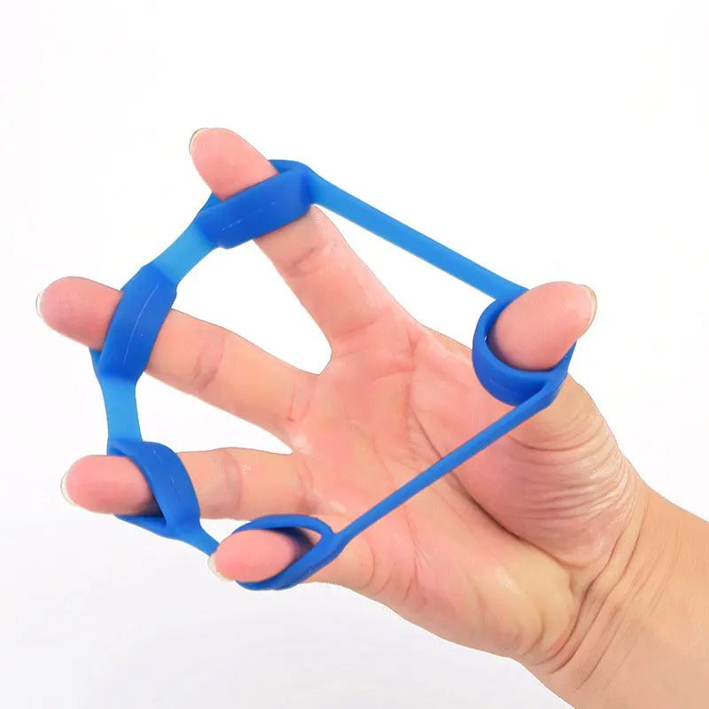 Silicone Finger Gripper Gym Hand Grip Resistance Band Wrist Stretcher Elastic Five Finger Expander Strength Trainer Exercise