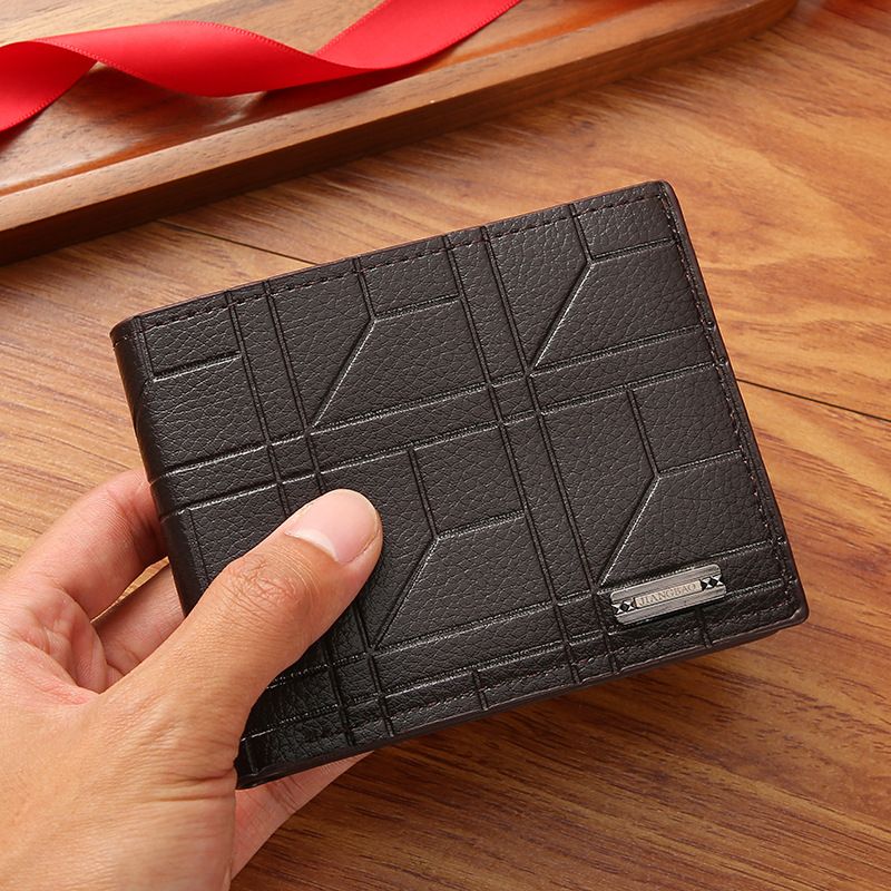 Vintage Pu Leather Wallet Minimalist Purse For Men Money Change Pouch Credit Card Holder Man Birthday Gifts Men's Ultra-Thin Short Wallet, Exquisite Card Holder, High-End Driver's License,