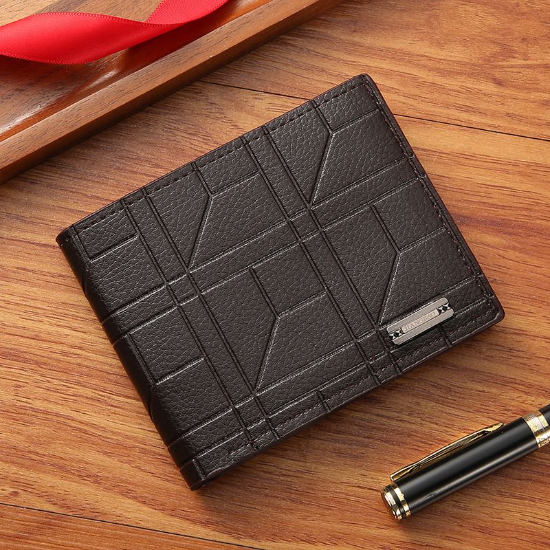 Vintage Pu Leather Wallet Minimalist Purse For Men Money Change Pouch Credit Card Holder Man Birthday Gifts Men's Ultra-Thin Short Wallet, Exquisite Card Holder, High-End Driver's License,