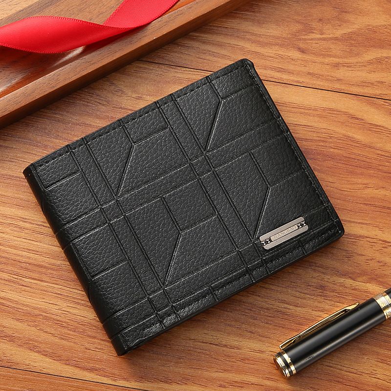 Vintage Pu Leather Wallet Minimalist Purse For Men Money Change Pouch Credit Card Holder Man Birthday Gifts Men's Ultra-Thin Short Wallet, Exquisite Card Holder, High-End Driver's License,