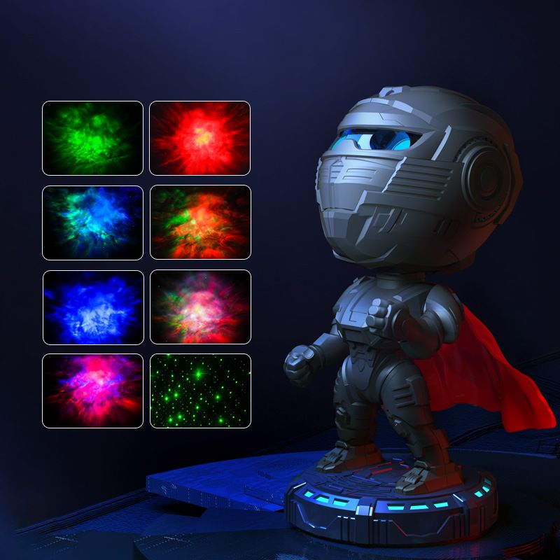 Galaxy Projector LED Night Light Robot Starry Sky Projection Light Home Bedroom Ceiling Decoration Christmas Children's Gift