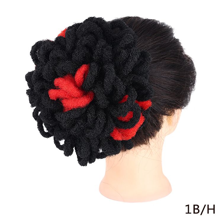 Synthetic DreadLock Afro Puff Hair Bun Chignon Drawstring Ponytail Faux Locs Clip In Pony Tail Hair Pieces for Black Women