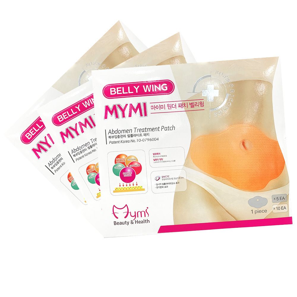 New Arrival 5Pcs/10Pcs MYMI Wonder Slimming Patch Belly Abdomen Weight Loss Fat Burning Cream Slim Patch Abdomen Fat burning Navel Stick Slimer Face Lift Tool (without box)