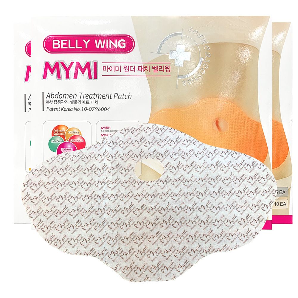 New Arrival 5Pcs/10Pcs MYMI Wonder Slimming Patch Belly Abdomen Weight Loss Fat Burning Cream Slim Patch Abdomen Fat burning Navel Stick Slimer Face Lift Tool (without box)