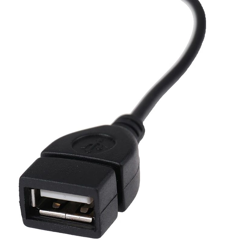 USB female to 3.5MM audio AUX cable 3.5 male round head to USB port plugged into U disk car mp3 data transmission cable