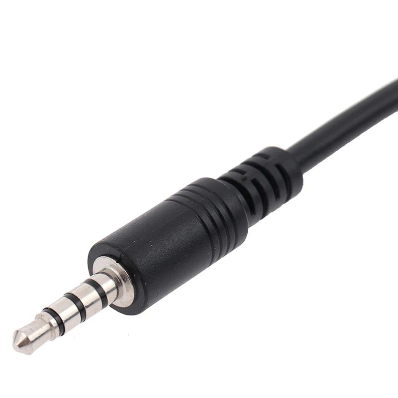 USB female to 3.5MM audio AUX cable 3.5 male round head to USB port plugged into U disk car mp3 data transmission cable