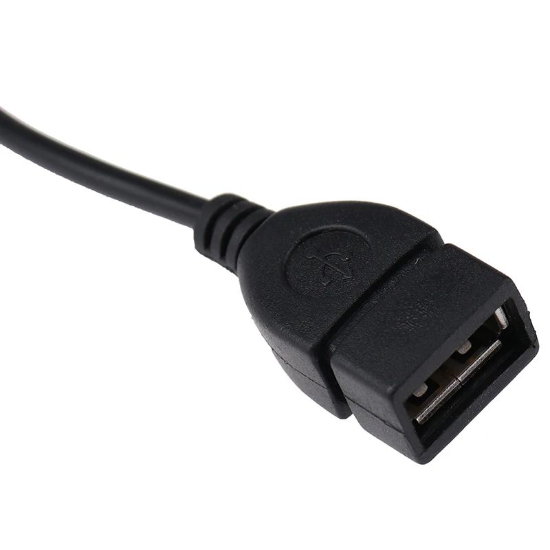 USB female to 3.5MM audio AUX cable 3.5 male round head to USB port plugged into U disk car mp3 data transmission cable