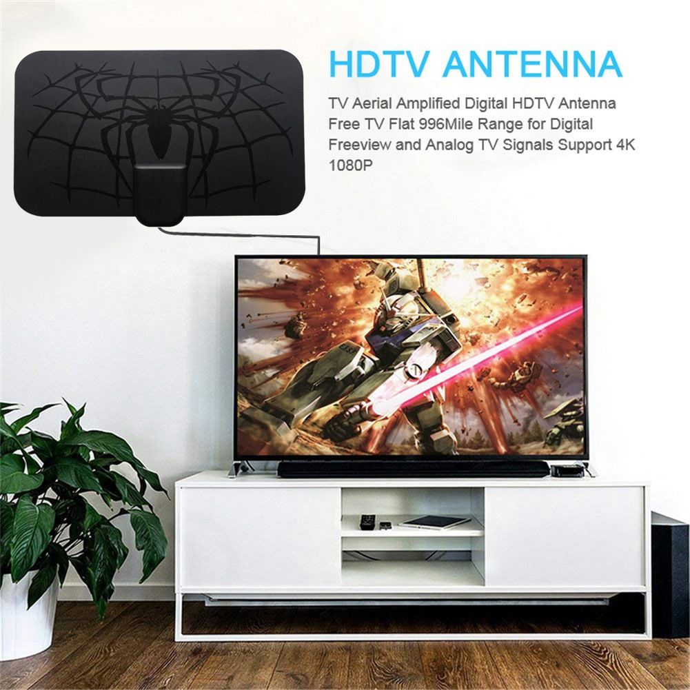 1500 miles indoor 4K Digital HDTV Indoor TV Antenna With Amplifier Signal Booster TV Radius Surf Fox Antena HD TV Antennas Aerial