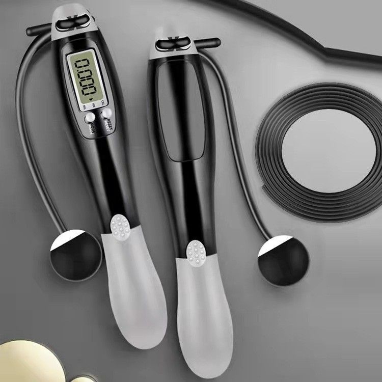 Digital Wireless Calorie Counter Skip Rope Sport Weights Exercise Fitness Body Building Cordless Digital Jump Ropes Set