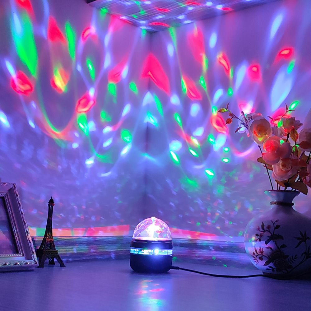 Colorful Starry Sky Projector Light, Rotating Magic Ball Galaxy LED Night Light,LED mini Star Lights USB Power Suppl Rotating Magic Ball For Bedroom Decor Lamp RGB Moon Galaxy Projection Light
