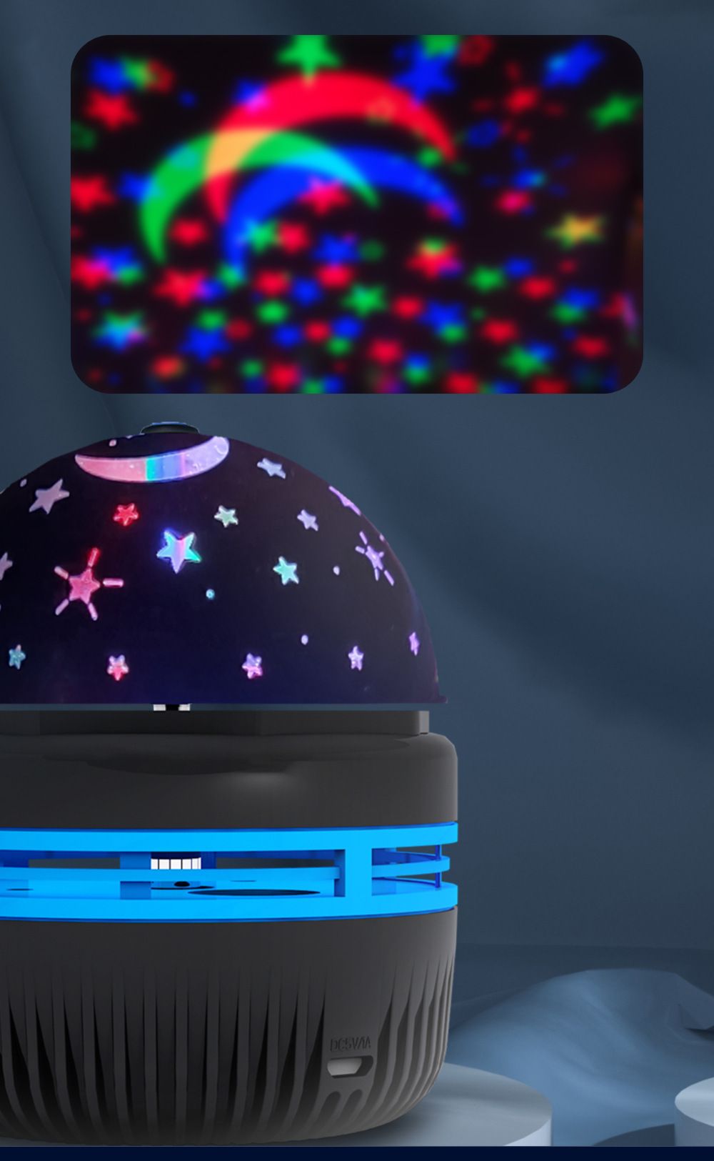 Colorful Starry Sky Projector Light, Rotating Magic Ball Galaxy LED Night Light,LED mini Star Lights USB Power Suppl Rotating Magic Ball For Bedroom Decor Lamp RGB Moon Galaxy Projection Light