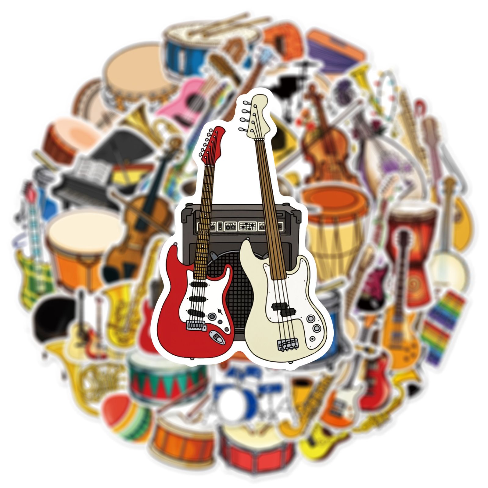 50 pcs Funny Dog Stickers Cartoon Cute Decals Toy Stationery Guitar Phone Bicycle Laptop Luggage Car Graffiti Kids Sticker