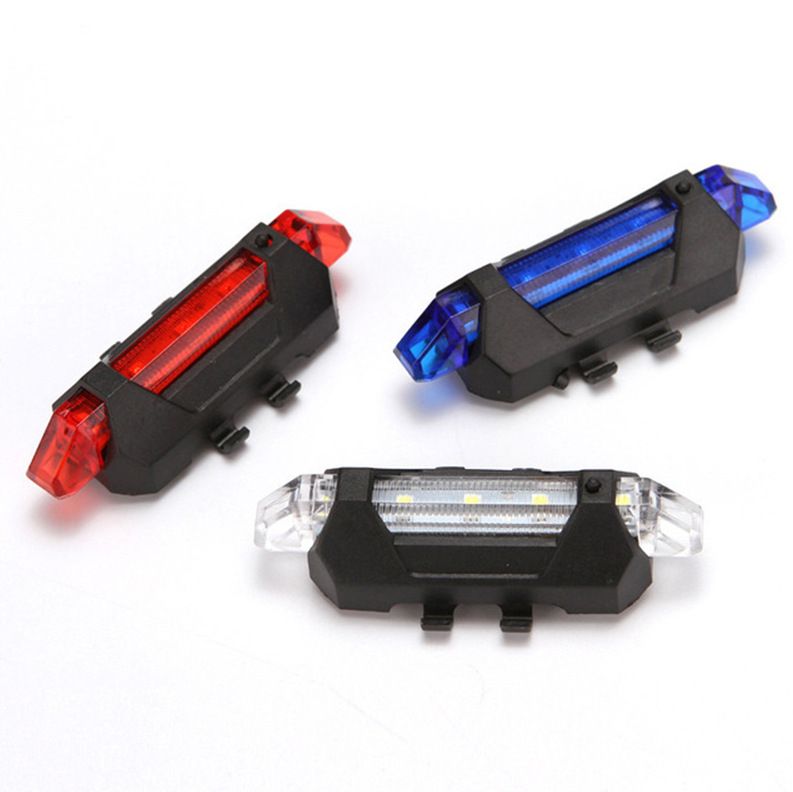 3 PCS Bike Bicycle light Rechargeable LED Taillight USB Cycling light Portable Flash Light