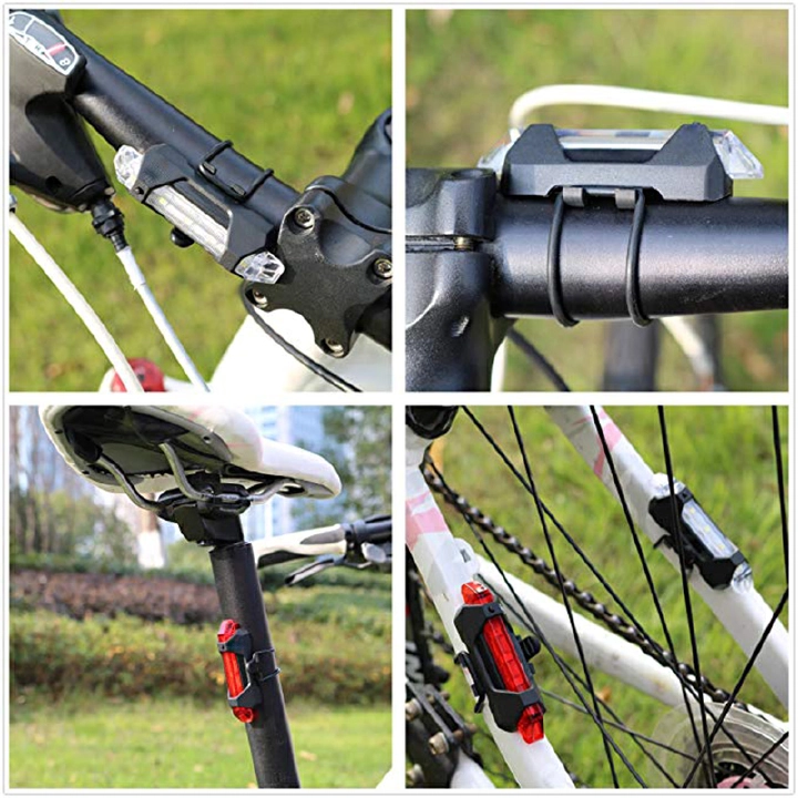 3 PCS Bike Bicycle light Rechargeable LED Taillight USB Cycling light Portable Flash Light