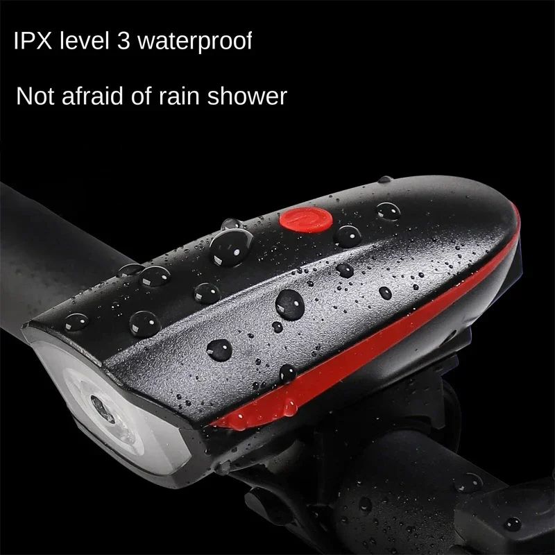 Bicycle Light Front Rechargeable Lamp 120DB Bike horn Light Headlight Waterproof LED MTB Cycling Flashlight Bike Accessories