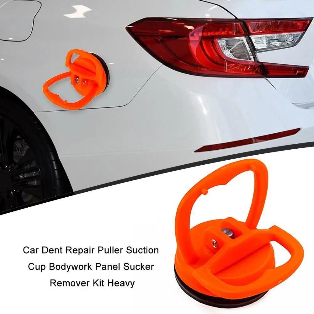 2 in 1 Car Repair Tool Body Repair Puller Small Suction Cup Remove DentFor Car Dent Glass Suction Removal Tool Car Repair Tool Body Repair Puller Orange Suction Cup Remove Dents Puller