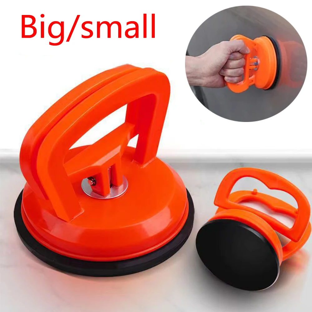 2 in 1 Car Repair Tool Body Repair Puller Small Suction Cup Remove DentFor Car Dent Glass Suction Removal Tool Car Repair Tool Body Repair Puller Orange Suction Cup Remove Dents Puller