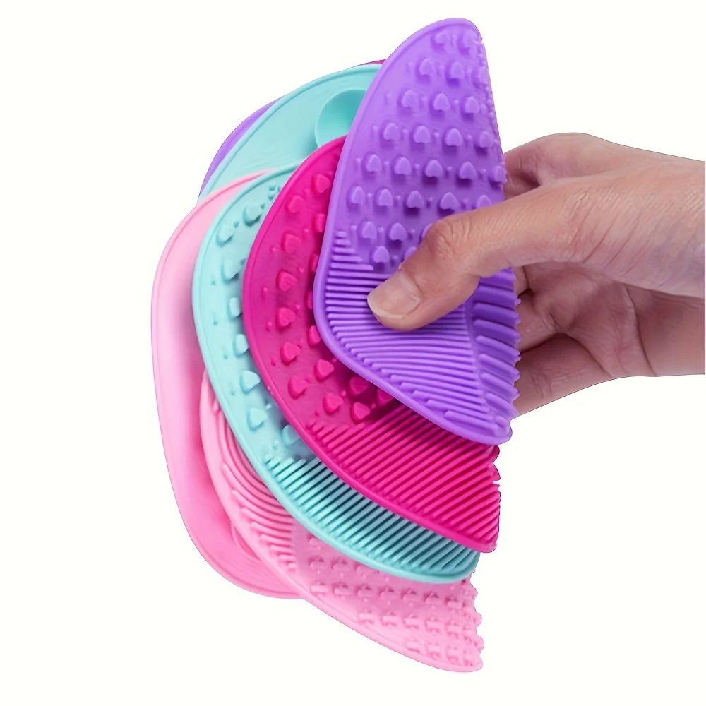 Silicone Brush Cleaner Cosmetic Make Up Washing Brush Gel Cleaning Mat Foundation Makeup Brush Cleaner Pad Scrubbe Board