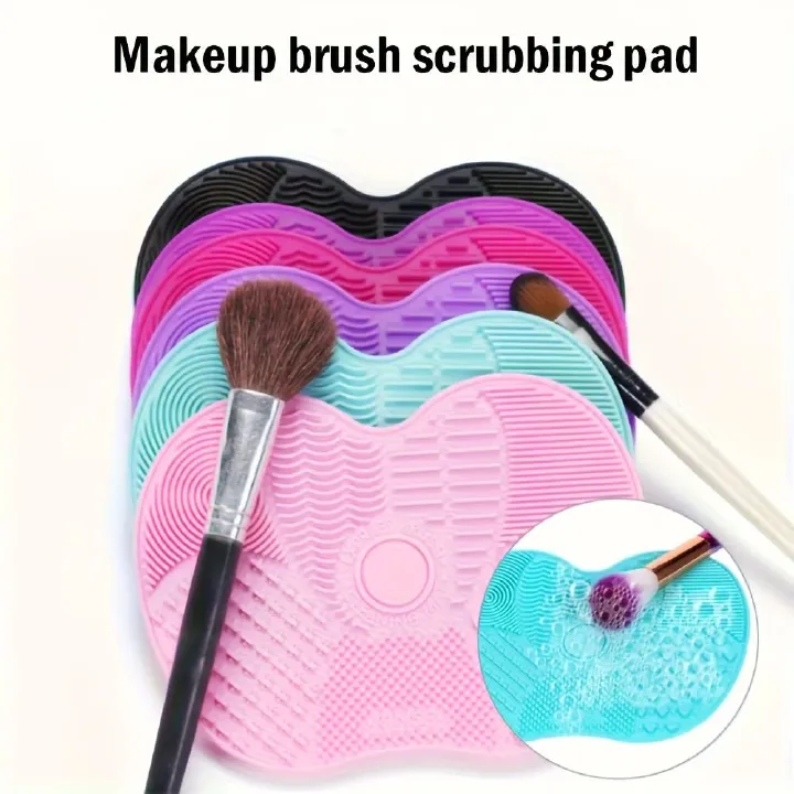 Silicone Brush Cleaner Cosmetic Make Up Washing Brush Gel Cleaning Mat Foundation Makeup Brush Cleaner Pad Scrubbe Board