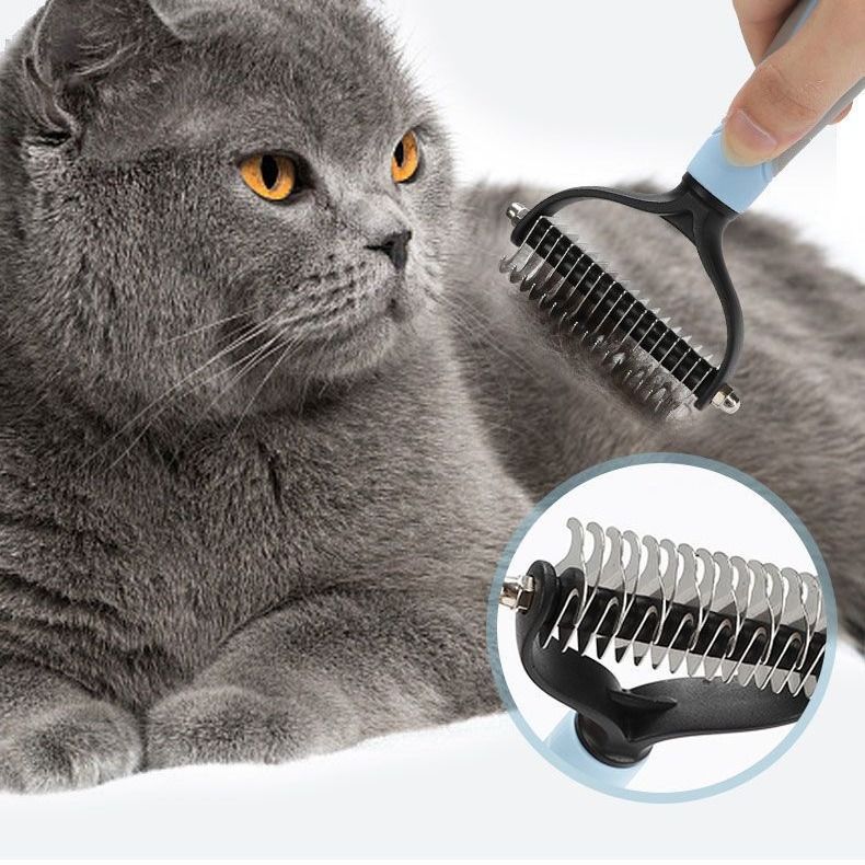 Professional Pet Deshedding Brush Dog Hair Remover Pet Fur Knot Cutter Puppy Cat Comb Brushes Dogs Grooming Shedding Supplies