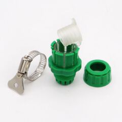 Garden Water Hose Connector with Clamp 1/2 Inch Adjustable Garden Hose Pipe Tube Tap Adapter Quick Connect