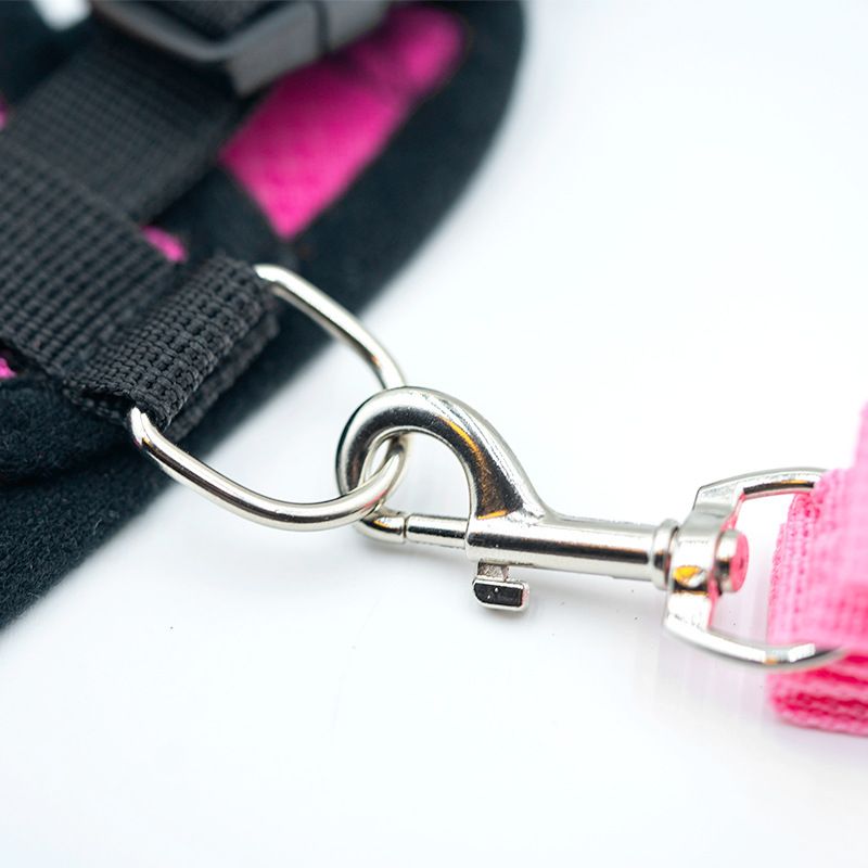 Cat Harness Adjustable Vest Walking Traction Rope Set for Dog Collar Breathable Mesh Harness for Small Medium Cat Dog Pet Lead