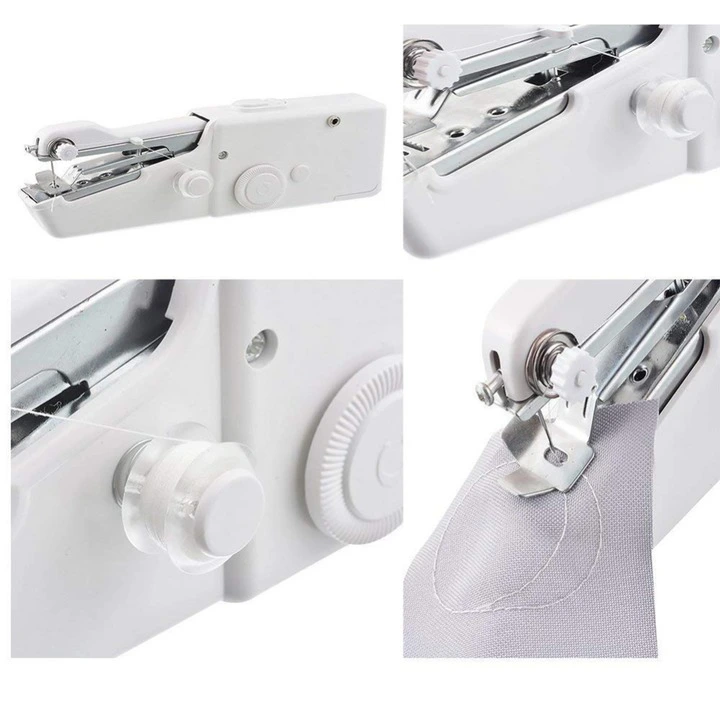 Household Mini Hand Sewing Machine Quick Stitch  Miniature Desktop Electric Household Mini Multifunction Handheld Simple Sewing Machine