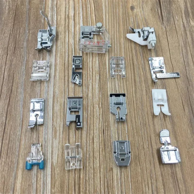 11pcs Domestic Sewing Machine Presser Foot Feet For Household Multi-functional Sewing Machines