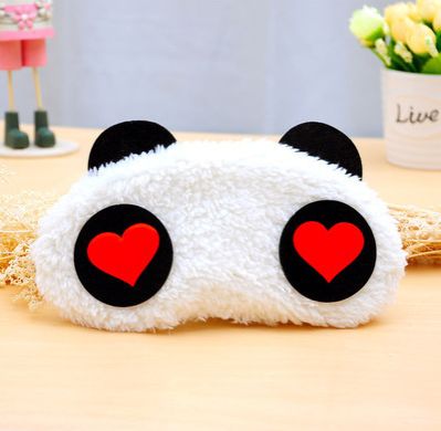 Sleep Mask Sleeping Mask Soft Fur Sleep Eye Cover Adjustable Sleep Mask Travel Mask Eye Mask,Cute Panda Sleeping Face Eye Mask Blindfold Shade Traveling Sleep Eye Aid