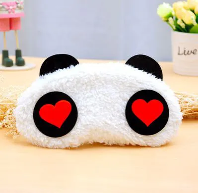 Sleep Mask Sleeping Mask Soft Fur Sleep Eye Cover Adjustable Sleep Mask Travel Mask Eye Mask,Cute Panda Sleeping Face Eye Mask Blindfold Shade Traveling Sleep Eye Aid