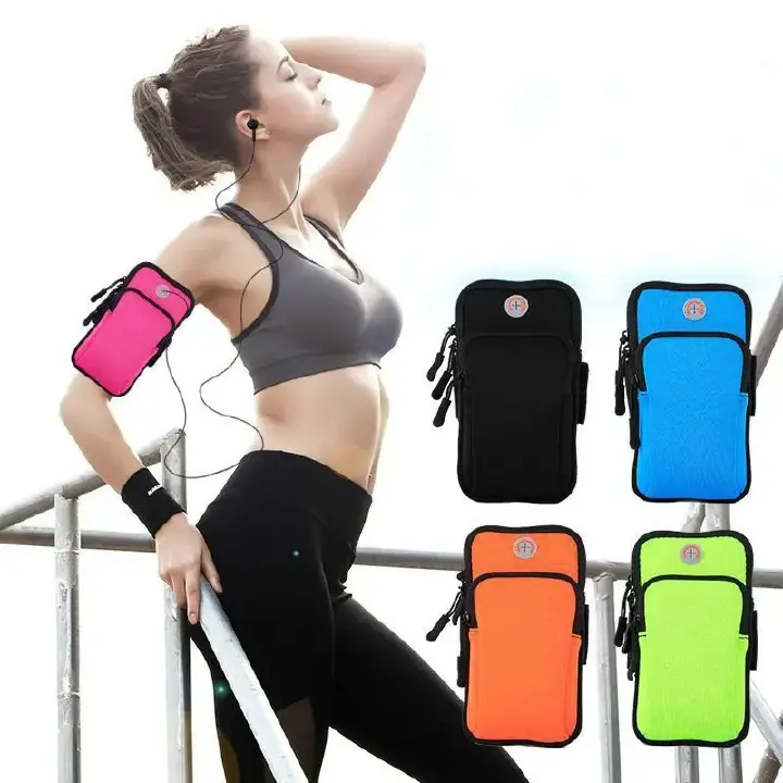 Universal 6.5'' Waterproof Sport Armband Bag Running Gym Arm Band Mobile Phone Bag Case Cover Holder for iPhone Samsung Xiaomi