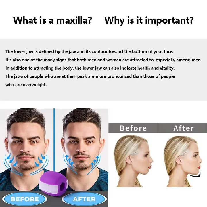 Jaw Muscle Exerciser Jaw Exercise Ball Food-grade Silica Gel JawLine Muscle Training Fitness Ball view 5