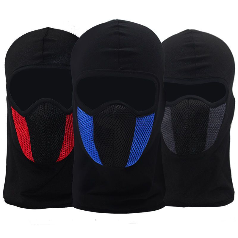 Breathable Balaclava Motorcycle Full Face Mask Motorbike Cycling Bike Mask Motocross Helmet Hood Moto Riding Neck Face Mask