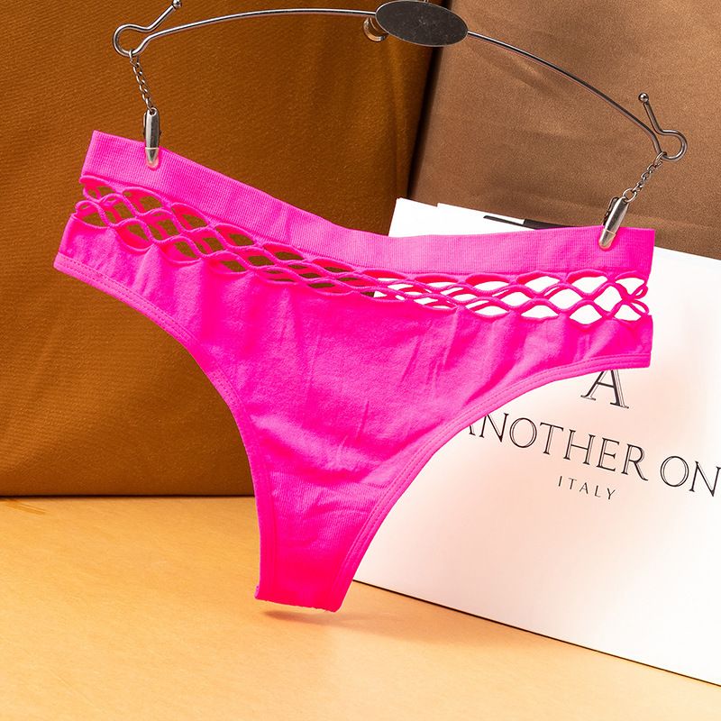 1pcs/5 pcs Sexy Women's Thong Panties Waist Hollow G-Strings Exotic Lingerie Breathable Nylon Underwear Ladies Thongs Underpants