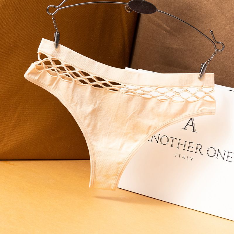 1pcs/5 pcs Sexy Women's Thong Panties Waist Hollow G-Strings Exotic Lingerie Breathable Nylon Underwear Ladies Thongs Underpants