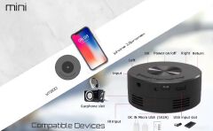 YT200 Smart Projector Auto Focus Android LED HD Projetor Supports Decoding 1080P Videos Home Cinema Outdoor Portable