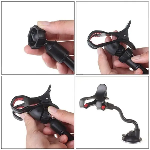1PC Car Phone Holder Windshield Holder For Phone In Car  Universal Car Mobile Phone Holder Stand Rotating 360 Degree Long Arm Windshield Mount for GPS