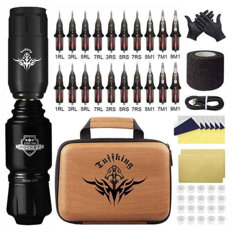 Tattoo Machine Tattoo Short Pen Set Wireless Tattoo Machine Rocket Tattoo Short Pen Cutting, Misting, and Tattooing Integrated Machine