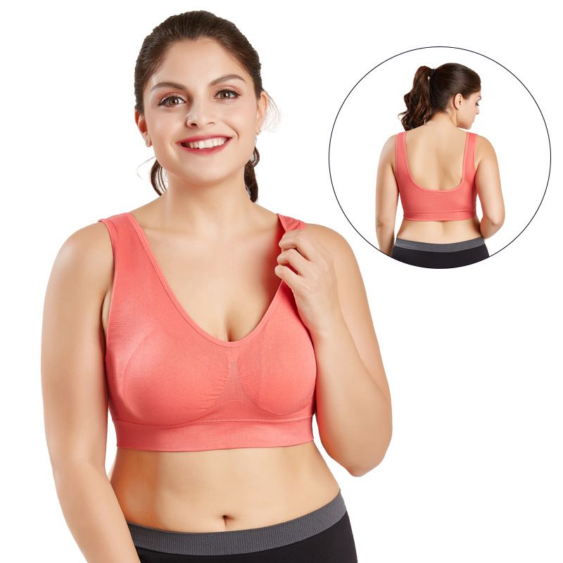 Plus Size Bras For Women Seamless Bra With Pads 5XL 6XL Bralette Push Up Brassiere Bra Vest Wireless