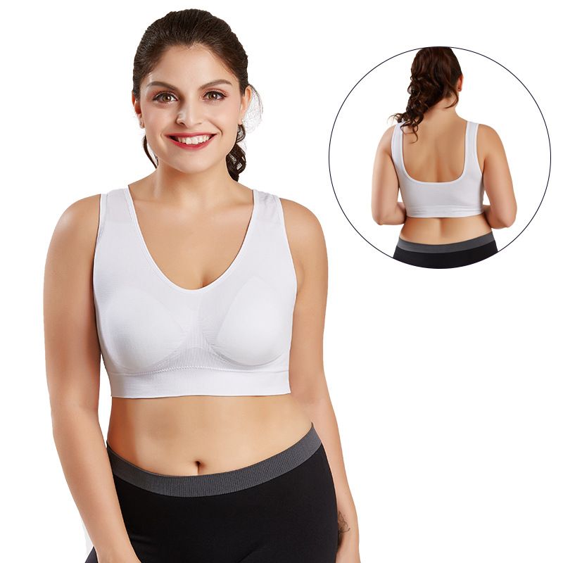 Plus Size Bras For Women Seamless Bra With Pads 5XL 6XL Bralette Push Up Brassiere Bra Vest Wireless