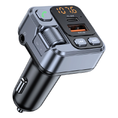 Bluetooth 5.1 Car Charger Fast Charging Voltmeter FM Transmitter Car Radio Modulator MP3 Player USB Super Quick Charge Adapter