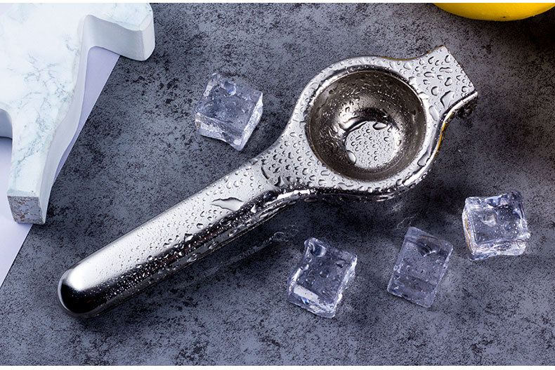 Stainless Steel Duty Manual Orange Lemon Lime Citrus Squeezer Fruit Juicer Hand Press silver