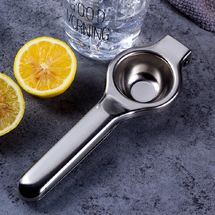 Stainless Steel Duty Manual Orange Lemon Lime Citrus Squeezer Fruit Juicer Hand Press silver