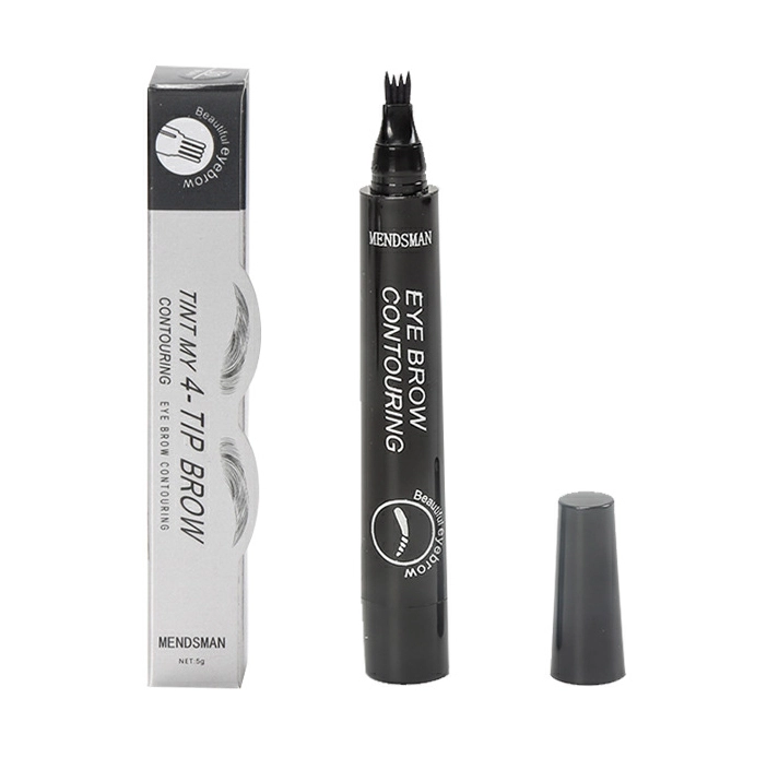 Four-headed eyebrow pencil lasting and not easy to smudge four-pronged liquid eyebrow pencil