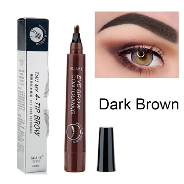 Four-headed eyebrow pencil lasting and not easy to smudge four-pronged liquid eyebrow pencil