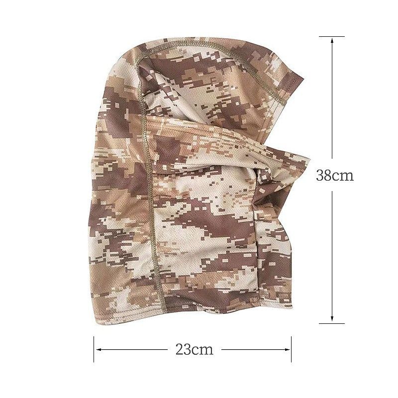 Balaclavas Tactical Camouflage Balaclava Full Face Mask CS Wargame Army Hunting Cycling Hats & Caps one Hats & Caps Hot selling camouflage hats Windproof camouflage looks handsome
