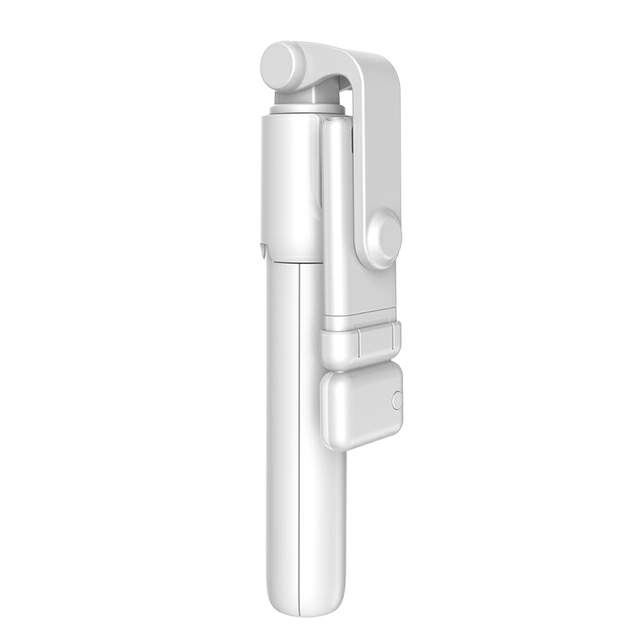Wireless bluetooth selfie stick foldable mini tripod with fill light shutter remote control for IOS Android Smart phone